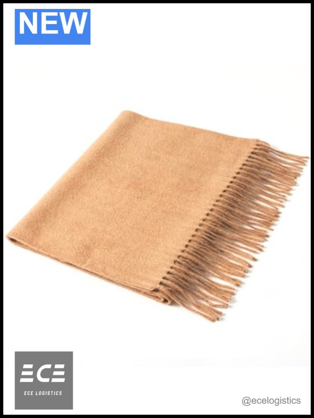 100% Cashmere Scarf Fringed Edges Ultra Soft Large Shawl Wrap